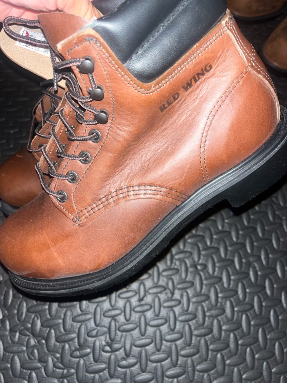 Red wing shoes  
 2245 brown Men's Brown Leather Work Boots — Classic Lace-Up